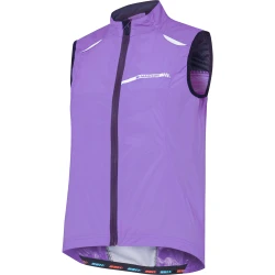 Sportive women's windproof gilet, deep lavender size 8