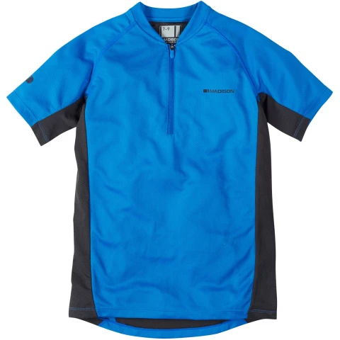 Trail youth short sleeved jersey, royal blue age 4 - 6