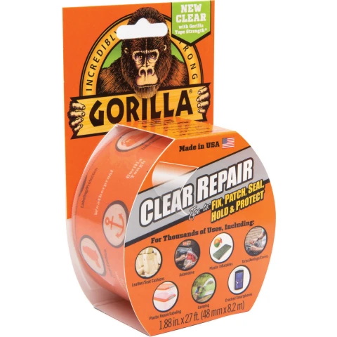 Gorilla Clear Repair Tape 8.2 m Packof6