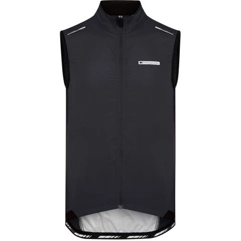 Sportive men's windproof gilet - black - small