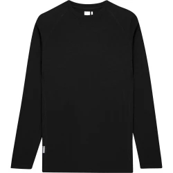 Isoler Merino men's long sleeve baselayer - black - x-small