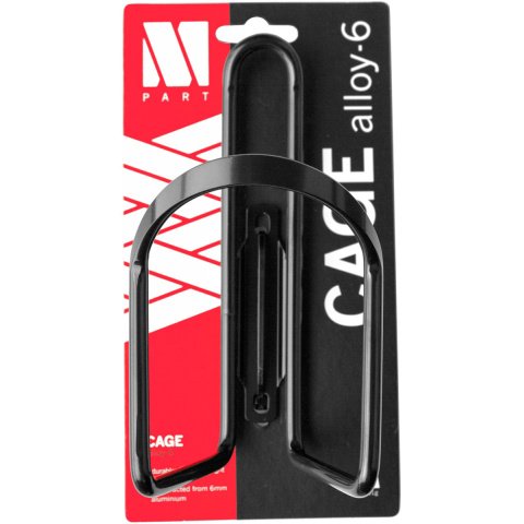 Bottle cage Alloy - 6 mm aluminium - black